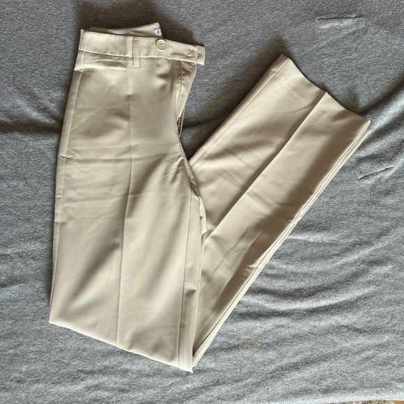 Stradivarius Tan Slim Fit Chinos Cotton Twill - Picture 2 of 5